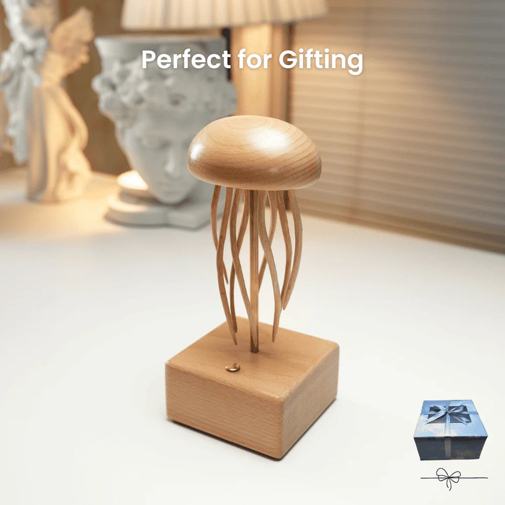 MarinerPoet™ Handmade Wooden Jellyfish Automaton
