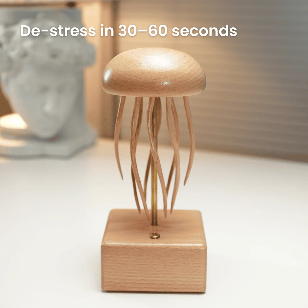 MarinerPoet™ Handmade Wooden Jellyfish Automaton
