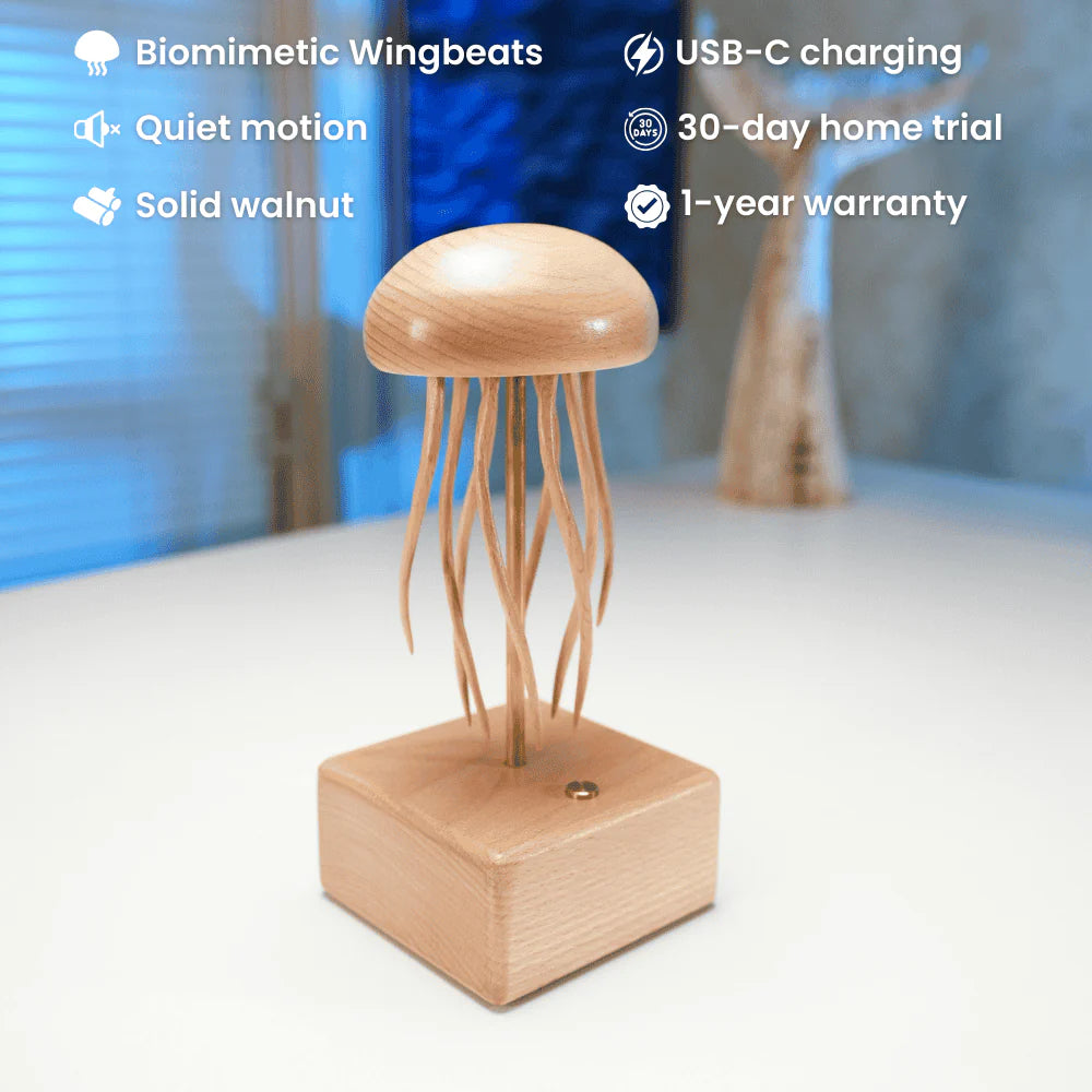 MarinerPoet™ Handmade Wooden Jellyfish Automaton