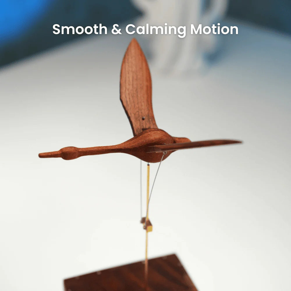 MarinerPoet™ Handmade Walnut Swan Automaton