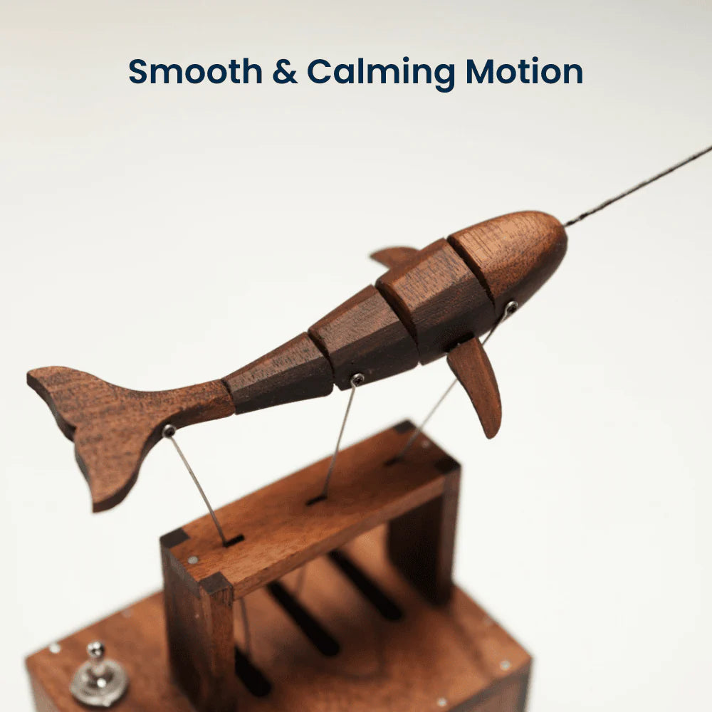 MarinerPoet™ Handmade Walnut Whale Automaton