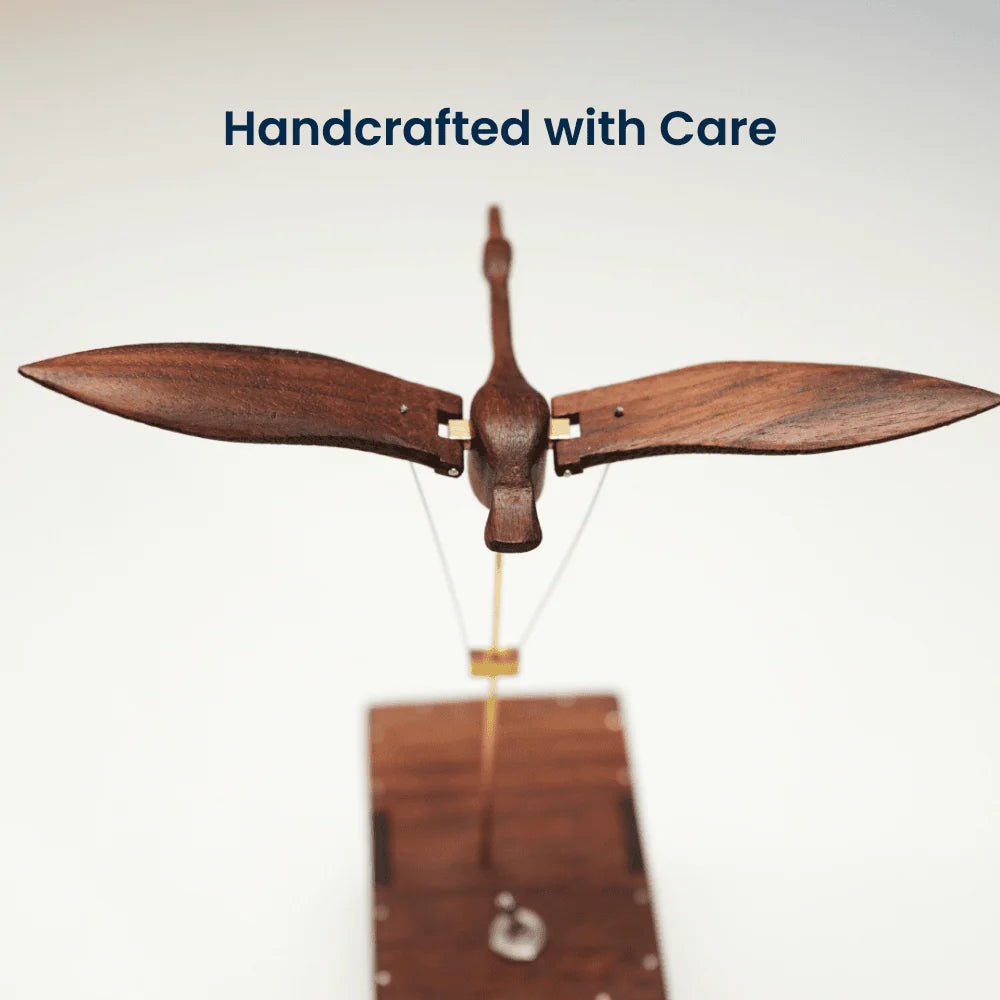 MarinerPoet™ Handmade Walnut Swan Automaton