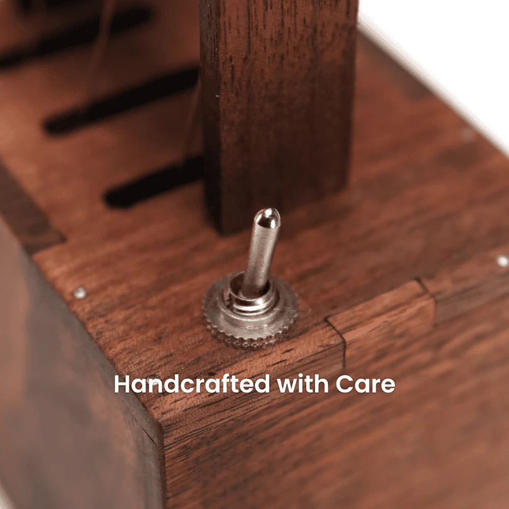 MarinerPoet™ Handmade Walnut Whale Automaton
