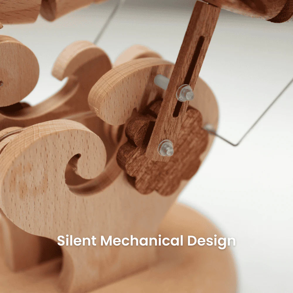 MarinerPoet™ Handmade Wooden Dolphin Automaton
