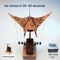 MarinerPoet™ Handmade Wooden Manta Ray Automaton